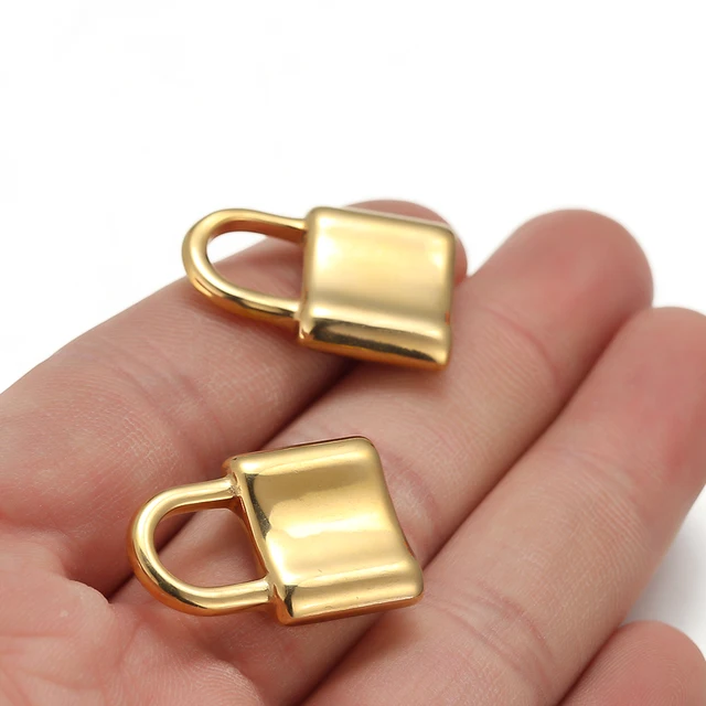Semitree 5Pcs 304 Rozsdamentes Acél Zár Varázsa Hip Hop Nyaklánc Medál Lakat Barkács Ékszerek, Nagykereskedelmi Ellátás - Image 6