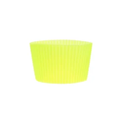 Eco-Friendly Silicone Cup Lids - Reusable and Insulating Dust Covers (Fluorescent Yellow)