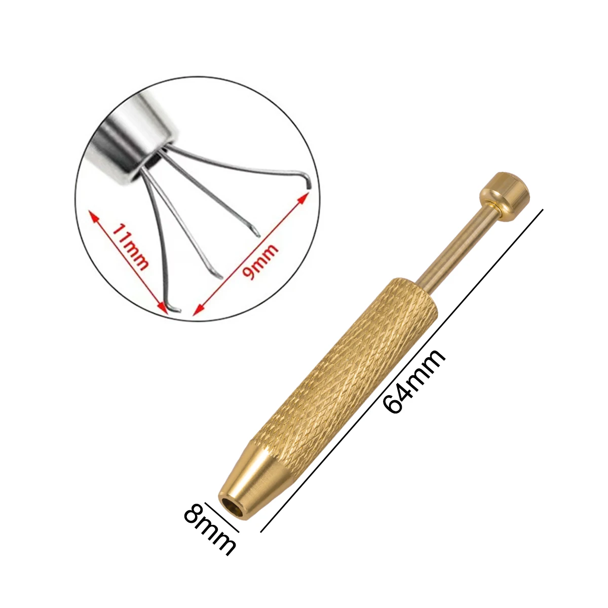 1/3pcs 4 Claws Ball Bead Holder Pick-up Tool Prong Tweezers Catcher Grabbers Piercing Jewelry Top Unscrew Tighten Grasping Tools