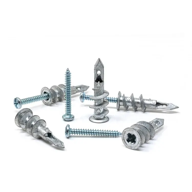 Hollow Wall Plasterboard Anchor Zinc Alloy Drywall Self-drilling Anchors E8/13*41mm #8*1-1/4 Tapping Screw drywall anchor kit hollow wall anchor set drywall anchor self tapping screws