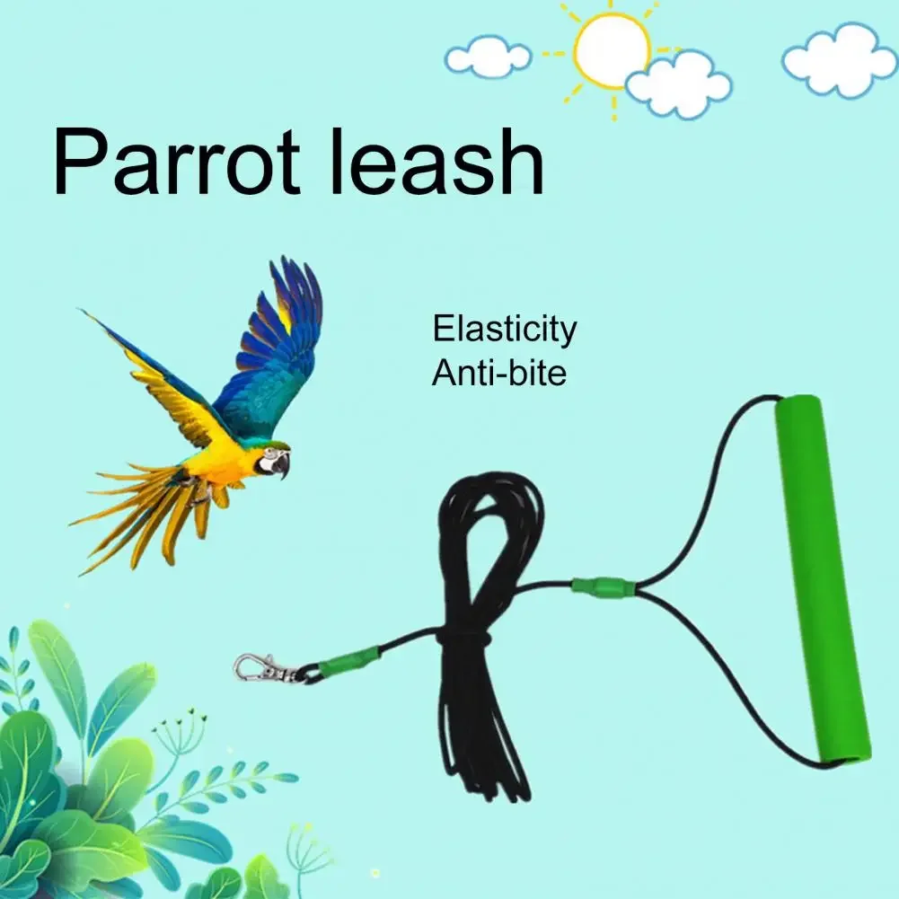 2-6M Anti-bite Flying Training Rope Parrot Bird Outdoor Flying Traveling Elastic Walking Rope Portable Pet Bird Harness Strap dog harness pet harness bird training rope