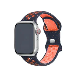 Breathable Sports Bracelet Strap - 38mm 40mm 41mm (Blue Flame)
