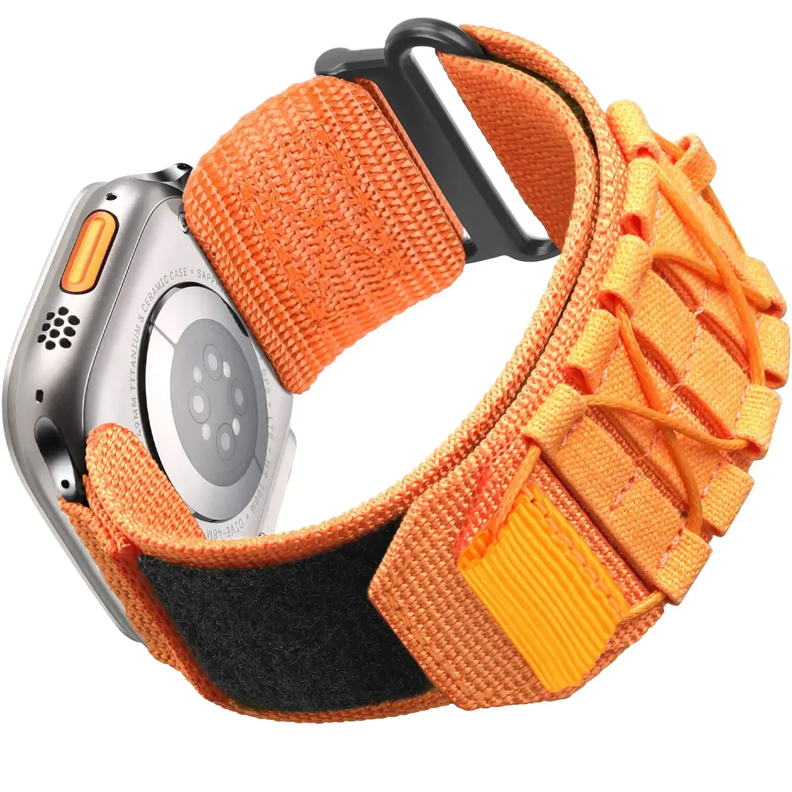 

Tactical Alpine Sports Strap for Apple Watch Band Series 8/7/6/5/4/ Ultra 2 49mm Nylon Strap Woven Design 42/44/45/38/40/41MM