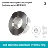 Stainless Steel Sink Overflow Covers Round Replacement Wash Basin Overflow Ring Plug Sink Hole Cover Kitchen Bathroom Supplies 4
