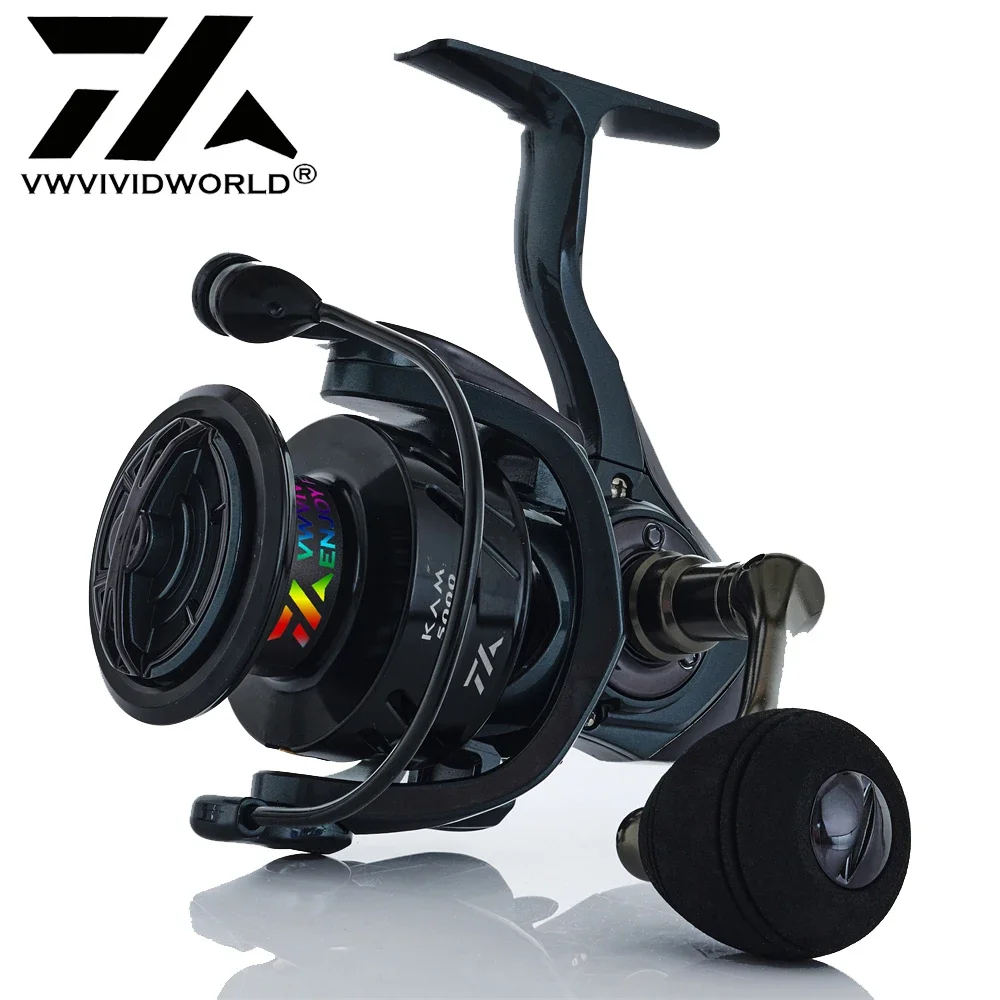 VWVIVIDWORLD,High Quailty,Alloy Fishing Reels,Alloy Spool,Alloy Arm,6.2:1 High Speed,Casting Reel,Spinning Reel,Baitcasting Reel
