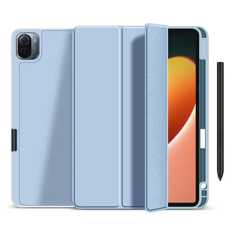 Versatile Tablet Case with Pencil Holder and Stand - Smart Magnet Auto Sleep Cover