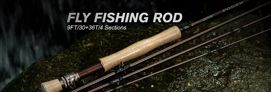 Description Picture 2 of itemGoture 12FT Classical Tenkara Fly Fishing Rod Combo Super Light Portable IM8 Carbon Fiber Trout Rod With Flies Line Lures Set
