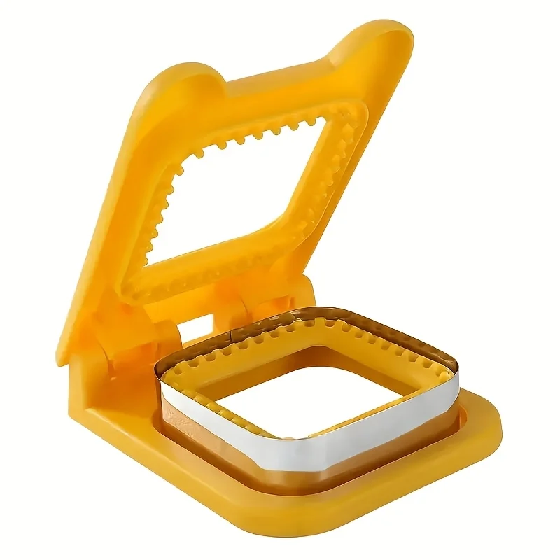 Stainless Steel + Plastic Sandwich Maker, Square Sealing And Cutting Tool, Perfect for Making Bread Slices, Ideal for Graduation