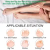 Gel Bunion Toe Separator W/Fabric Lining for Big Toe,Silicone Toe Spacers Breathable Toe Corrector Protector for Overlapping Toe 4