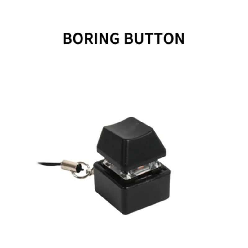 

1 Pc LED Mechanical Keyboard Switch Keychain Button Decompression Toys Office Leisure Fun Gifts for Children Adult Fidget Toy