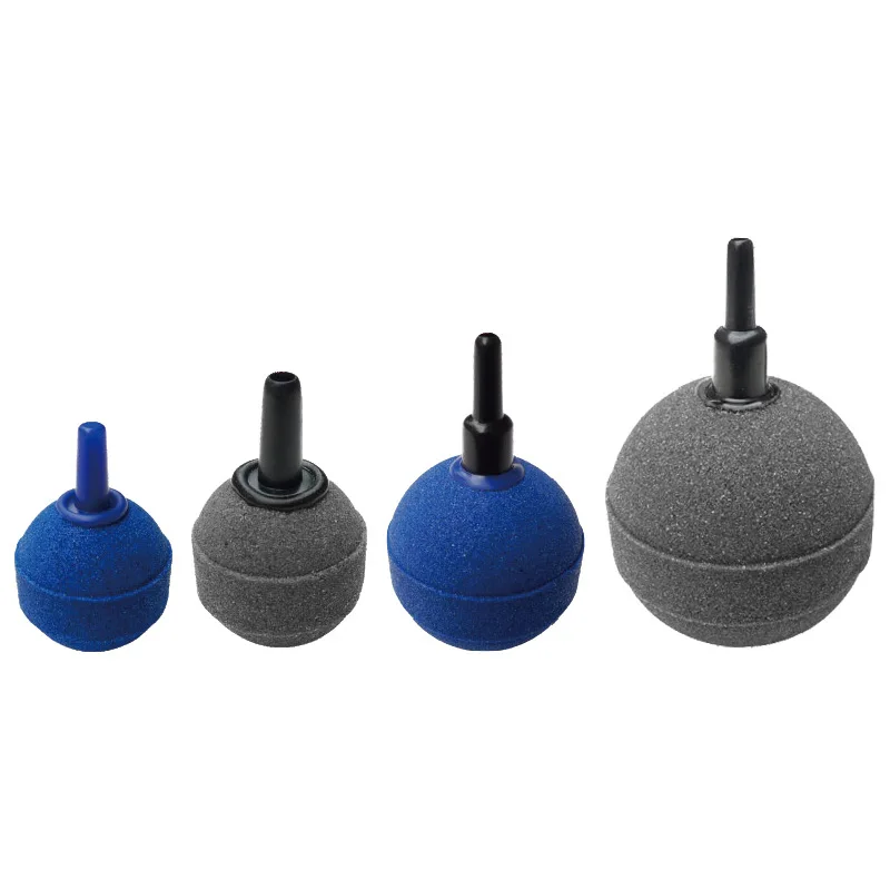 Therwen 6-Pack 4 Inch Aquarium Air Stone Bubble Diffusers - Round Ball Aerators For Fish Tanks & Ponds