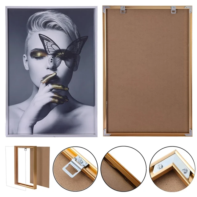 8 Colors Large DIY 40x60 60x80 Gold Matel Painting Frame Wall Frame Photo  Frames Canvas Print Wall Art Frames Wall Posters Frame - AliExpress