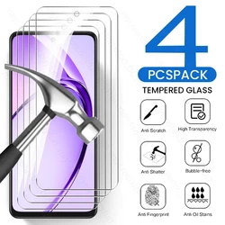 Premium 4-Pack 9H Tempered Glass Screen Protector for Oppo A3 4G (4Pieces)