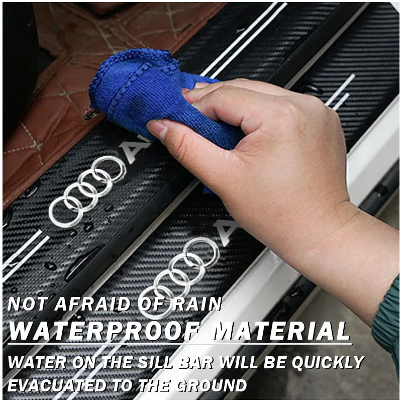 Universal Car Door and Trunk Threshold Protector Sticker - Durable Bumper Guard and Scratch Shield