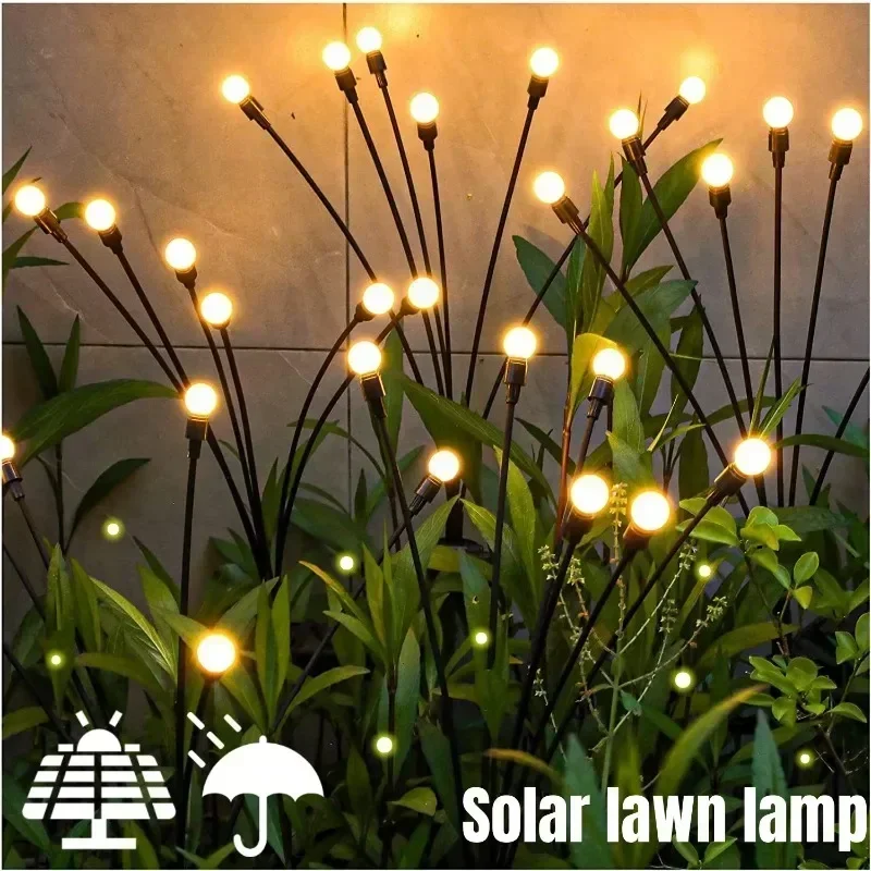 

Solar Firefly Lights 6/8/10 Led Solar Garden Lawn Lights Outdoor Waterproof Swaying Light For Courtyard Patio Pathway Decoration