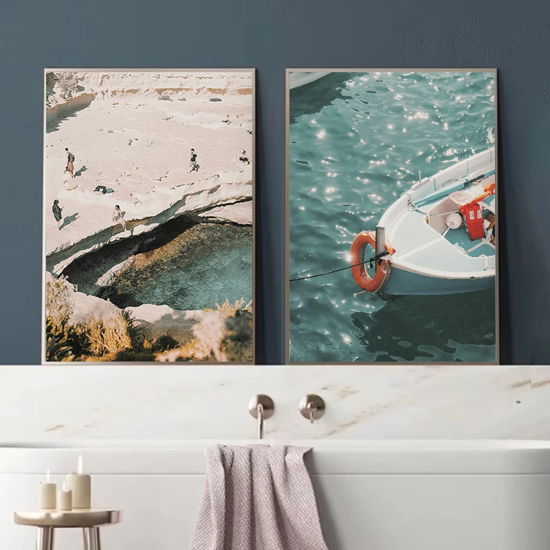 Coastal Beach Photography Canvas 3