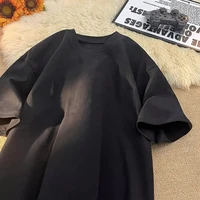 Summer 100% Pure Cotton Men's and Women's Casual Sports Loose Soft Short-sleeved O-neck Comfortable and Breathable T-shirt - Image 3