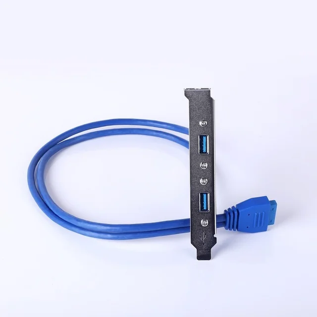 신제품 풀 사이즈 브래킷 마더보드 20 핀-USB 3.0 암 백 패널 헤더 커넥터 케이블 어댑터