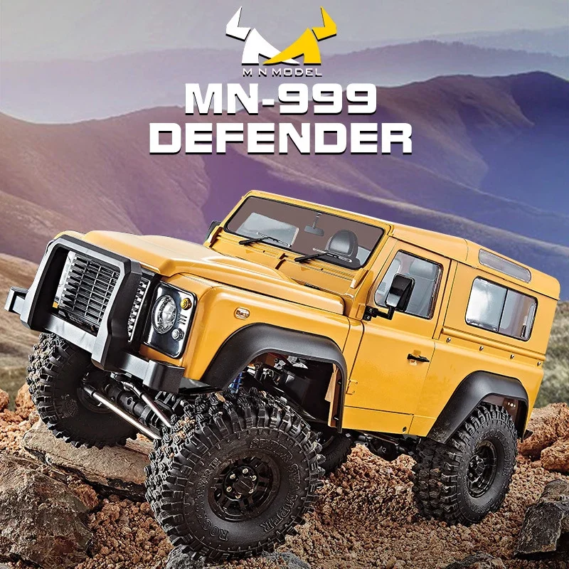 Mn999 Landrover Defender 1/10 Modello 2.4Ghz Rc Car 4Wd All Terrains Climbing Cars Telecomando Veicolo Elettrico Giocattoli Ragazzi Regali