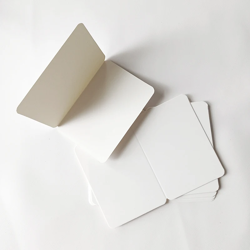 10Pcs Blank Cards 10x14cm Foldable Invitations for Wedding Guest Business Birthday Party DIY Kraft Paper Tags Gift Listing Card