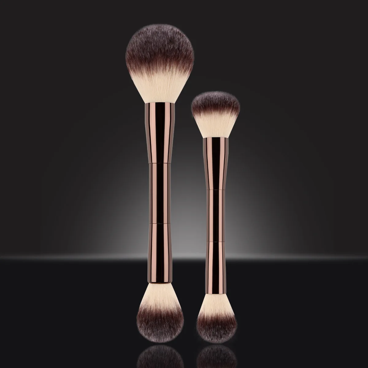 Luxury Vegan Makeup Brush Set - Professional Blusher, Powder, Eyeshadow, Eyebrow, and Foundation Tools