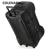 COLENARA Rolling Suitcase Foldable Trolley Bag Oxford Cloth Oversized Capacity Storage Travel Bag Shipping with Wheel Luggage
