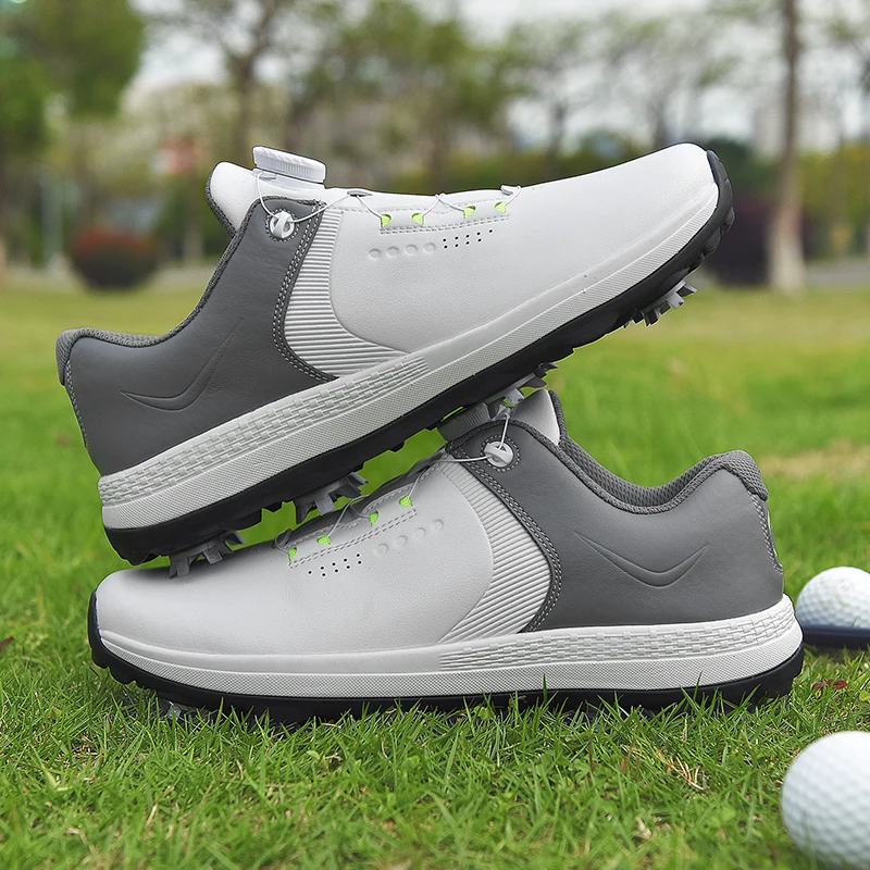 Professional Men's Golf Shoes Waterproof and Anti-Skid Golf Spikes