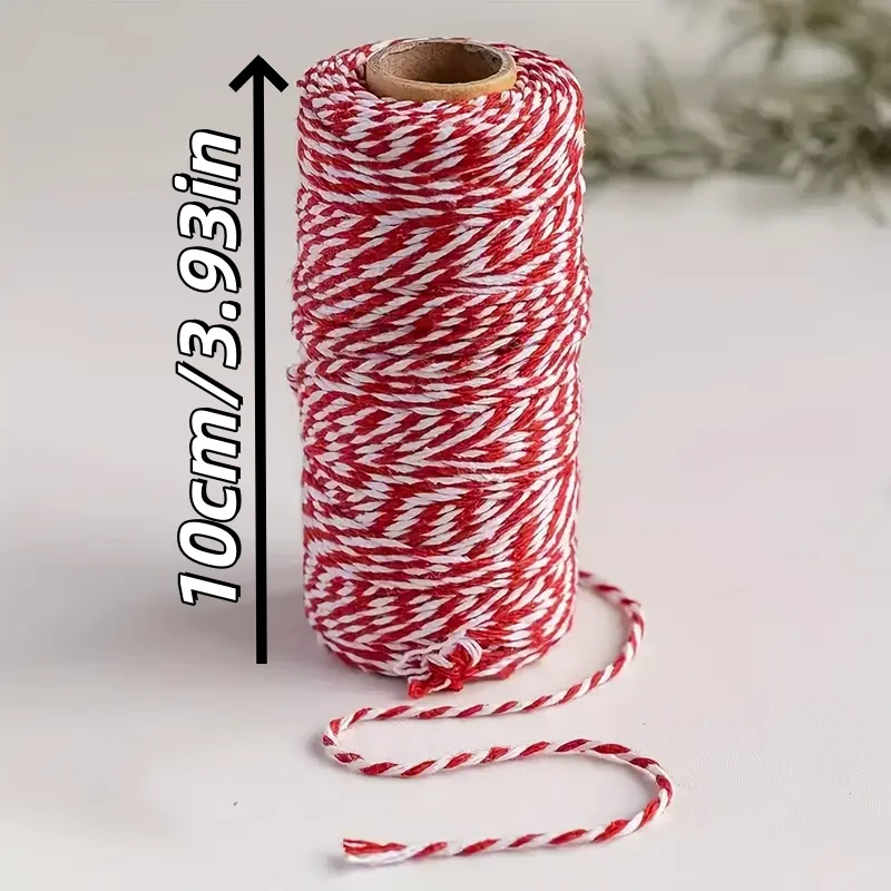 100m Decorative Rope for Christmas Gift Wrapping Tree Decor Holiday Party