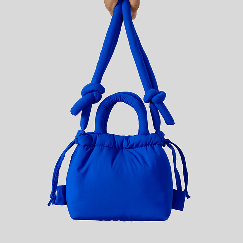 Nylon Padded Shoulder Bag Cotton Quilted Women Designer Handbags Ruched Soft Crossbody Bags for Woman Mini Down Space Backpack