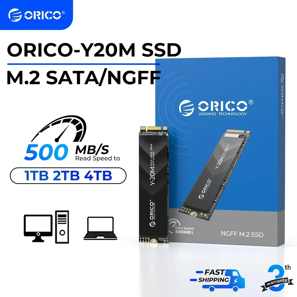 ORICO Y20M M.2 SATA SSD、2TB内蔵 SATA M.2 【公式通販】