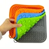3Pcs Silicone Dog Licking Mats Set with Suction Cups-Slow Feeder Pet Placemats for Healthy Eating,Dog Feeders Supplies 1
