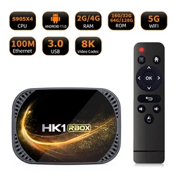 Android Tv Box Tv Box Hk1 Rbox X4S Rk3318 4K 1080P Media Play Wifi Hk1Rbox Pk H96 X96 Max Android 11.0 Set Top Box