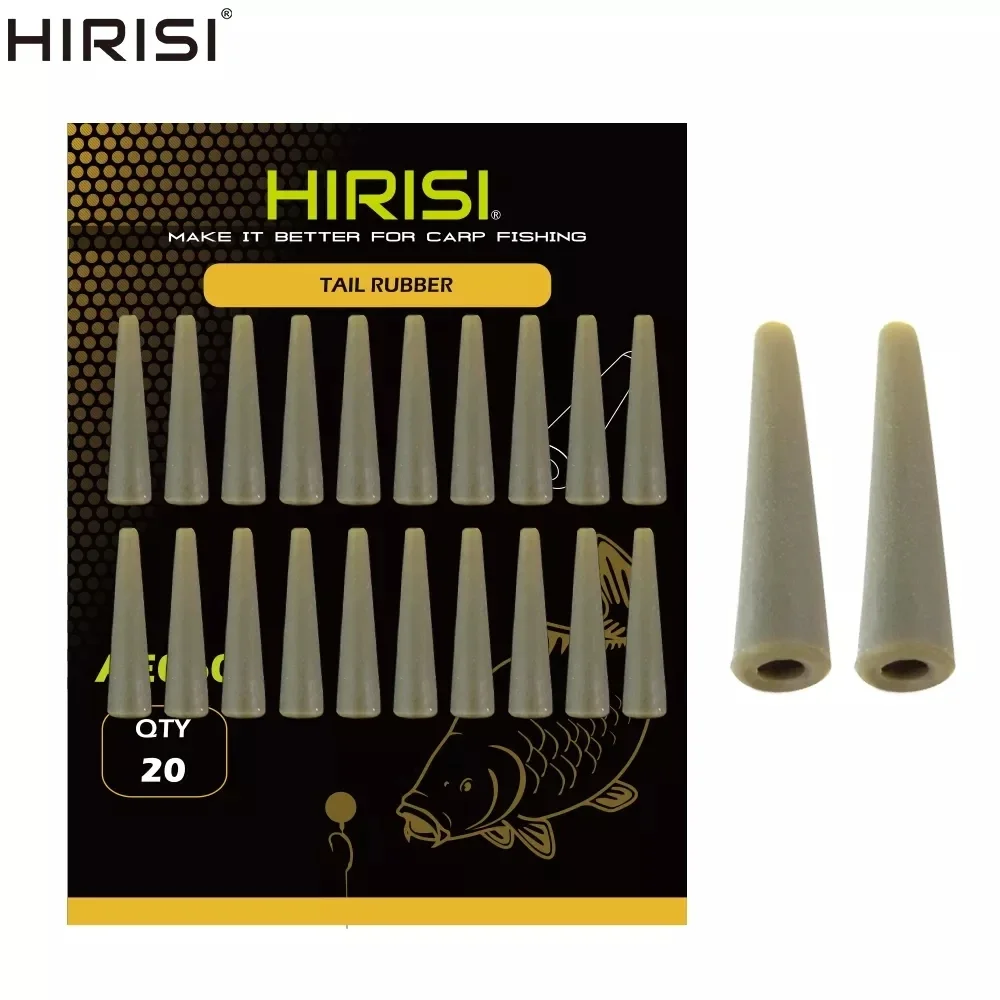 20 stücke Karpfen Angeln Terminal Tackle Schwanz Gummi Ärmeln Kegel Angeln Blei Clips Karpfen Angeln Zubehör AE060