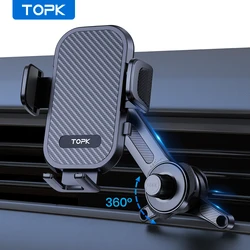 Enhanced Car Vent Phone Holder with 3 - Point Support and Extendable Arm (Black)