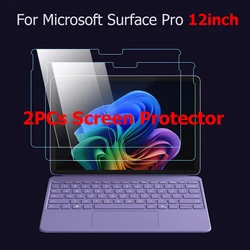 Premium Tempered Glass Screen Protector 2 - Pack for Surface Pro - Clear Arc Edge Film (For Surface Pro 12)