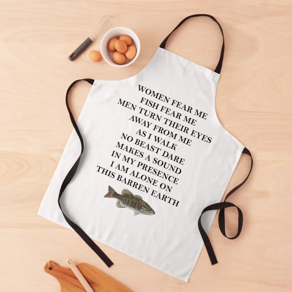 

Women Fear Me Fish Fear Me Apron aesthetic apron woman apron fashionable