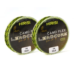 Braided Leadcore Carp Fishing Tackle Line - 35LB, 7M, 3 Colors (2pcs Green)
