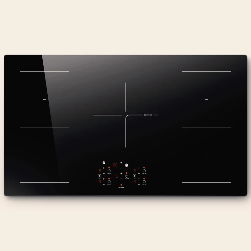 36 inch Electric Induction Cooktop 5 Burners, 10800W,Timer,Sensor Touch Control 2