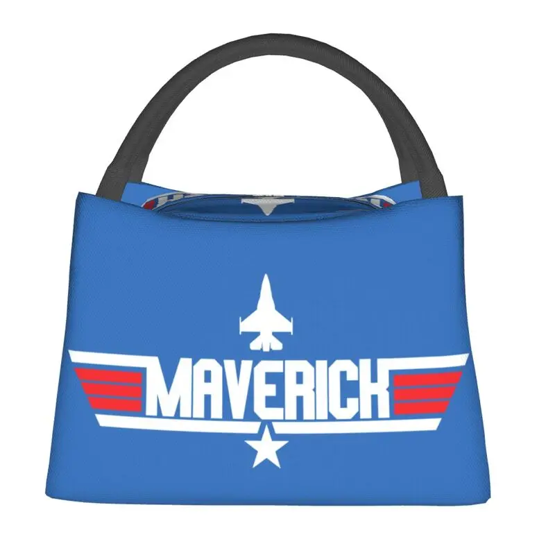 매버릭 탑건 단열 런치 토트 백, 톰 크루즈 영화 휴대용 쿨러 보온 식품 런치 박스 야외 캠핑 여행 