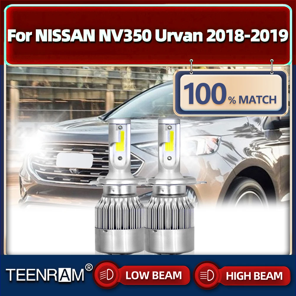 

Canbus LED Headlight Bulbs 120W 20000LM CSP Chip Auto Lamps 12V 6000K White Turbo Car Lights For NISSAN NV350 Urvan 2018 2019