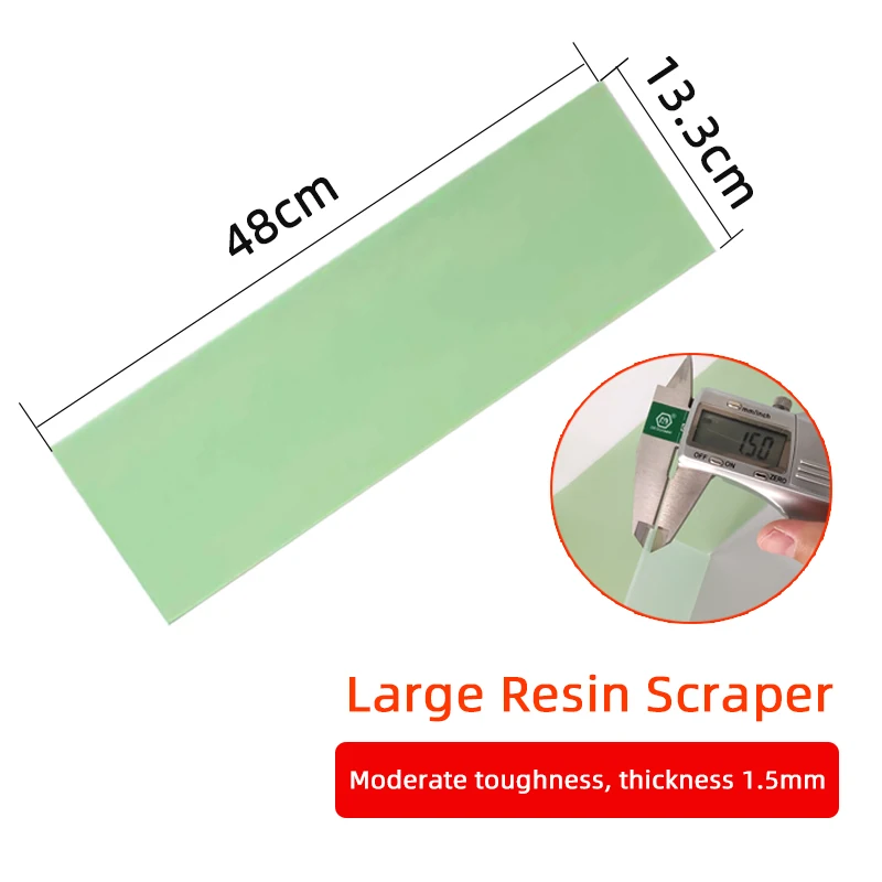 Car Putty Large Scraper Green Resin Scraper Spray Paint Worker Scraping Atomic Ash Tool