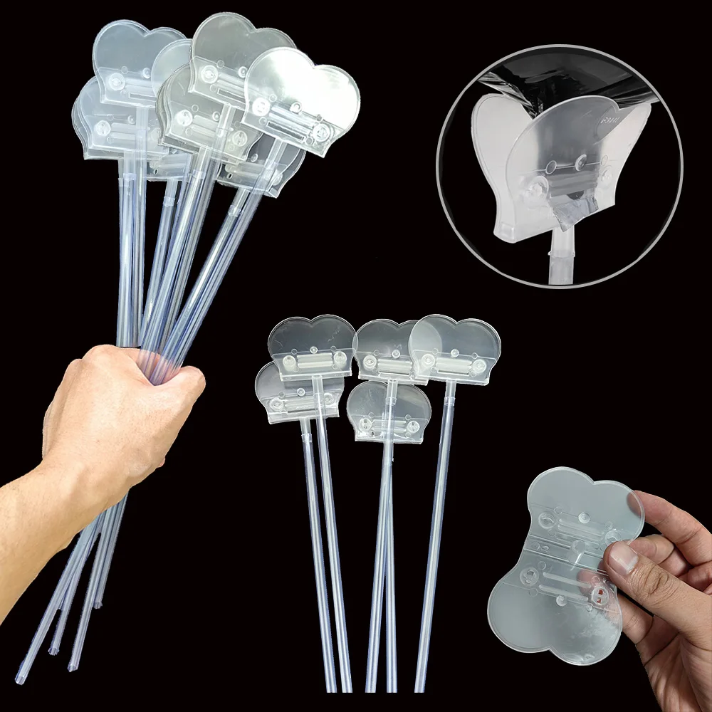 5/10/30/50Pcs Ballon Stick Ständer Clip Halter mit Basis für Tisch Desktop Herzstück Geburtstag party Hochzeit Baby Dusche Dekor