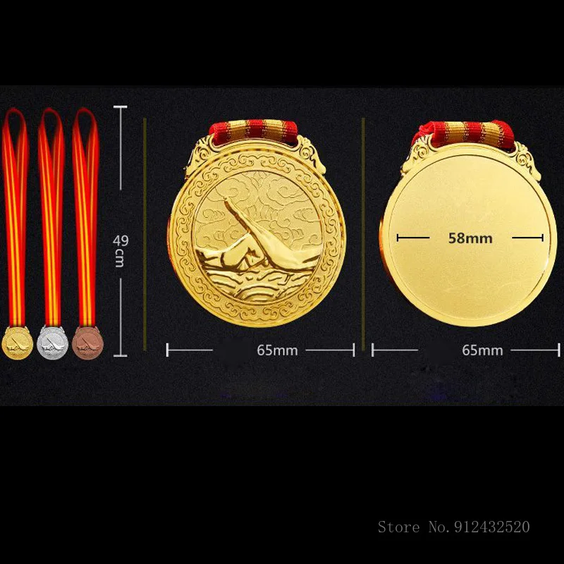 Metal Martial Arts Medal, Customized Engraving Badge, School Competition Games, Award Gifts