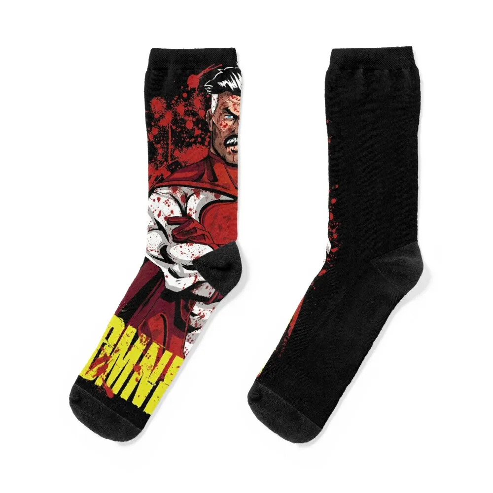 

Omni-Man Socks funny gift floor winter thermal Male Socks Women's