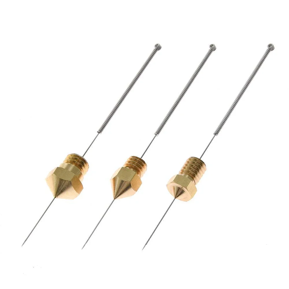Stainless Steel Precision Nozzle Cleaning Needles Set - 10pcs