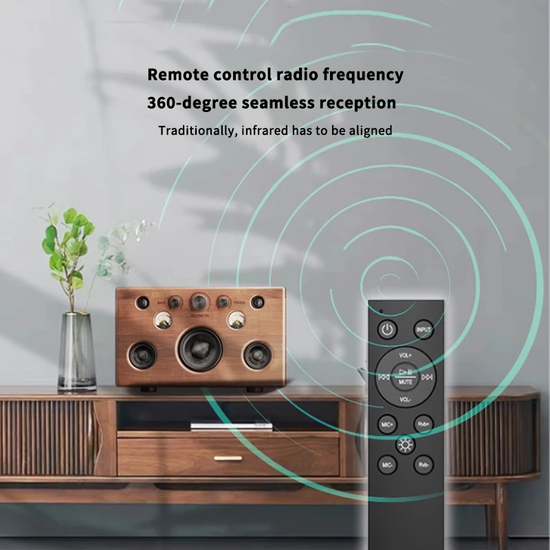 210W 5.0 HiFi Speaker Soundbar Bookshelf Bluetooth Speaker Home Theatre Wooden Music Speakers for TV PC Subwoofer Bass effect US