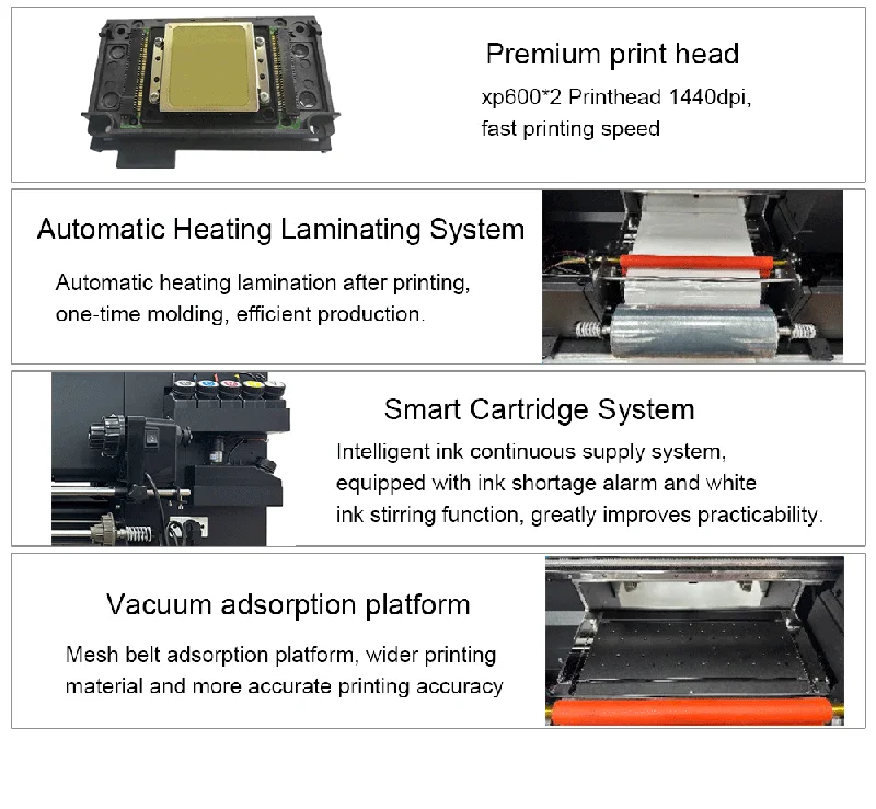 A3 UV DTF Printer Sticker Printing AB Film Double XP600 Nozzle