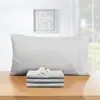 Queen King Pillowcase Cotton Polyester Solid for Bed Pure Thick Envelope Pillow Case Cover Soft Sleep Standard Size One Piece 5