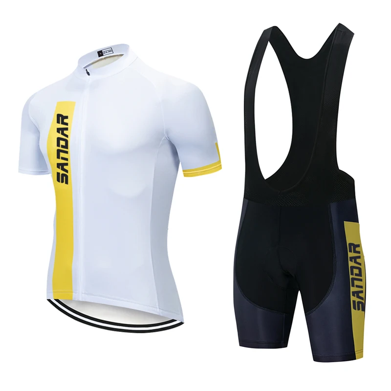 SANDAR Cycling Clothes for Men Mtb Shirt Men's Cycling T-shirt Mountain Bikes Kit Bike Jersey Shorts cycling clothing men