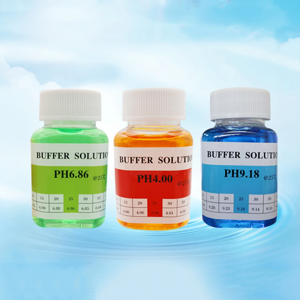 3pcs 80ml/bottle Professional PH Pen Measuring Accuracy Calibration